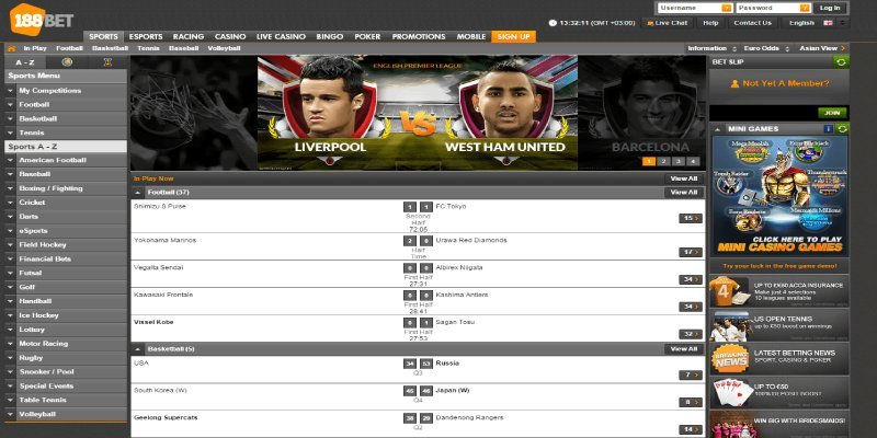 188BET đầu tư server đặt tại 5 quốc gia khác nhau