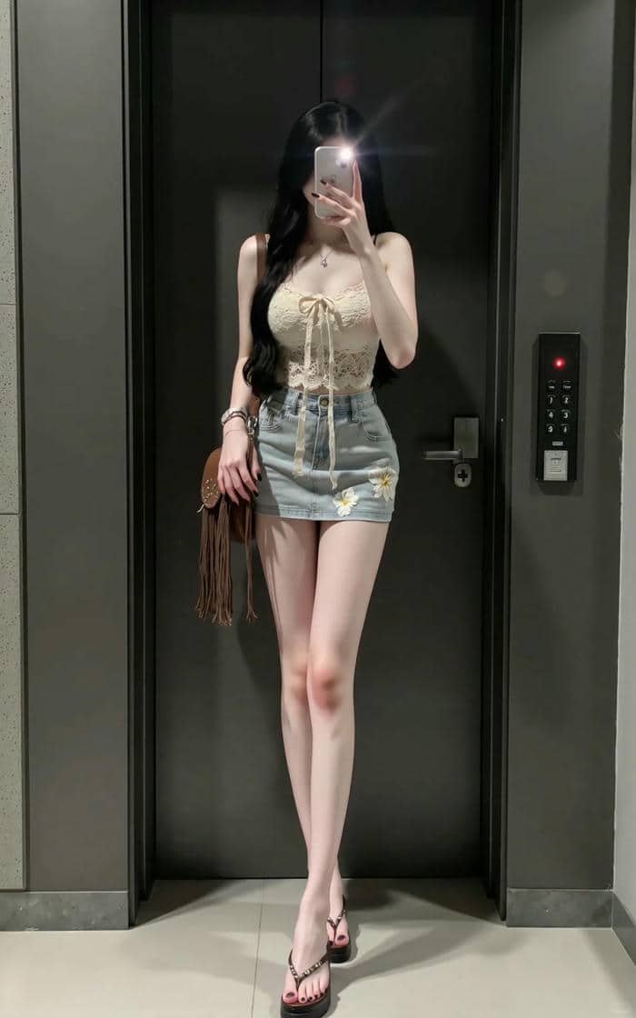 gái xinh mặc váy ngắn (21)