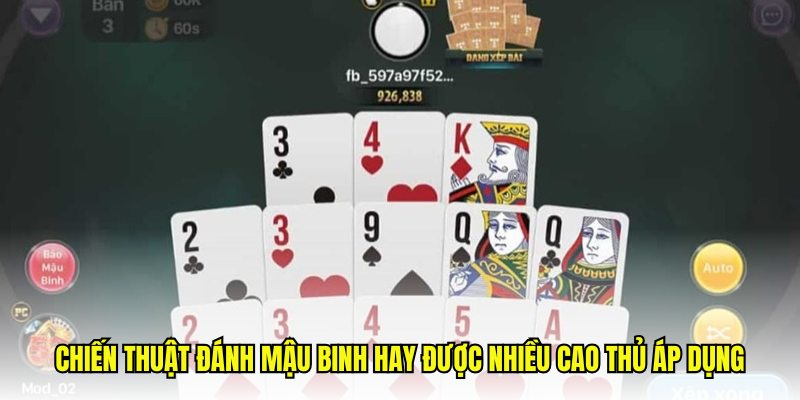 Chiến thuật sắp xếp bài trong Mậu Binh