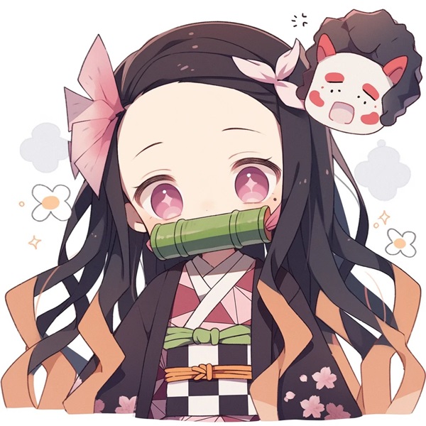 ảnh anime nezuko chibi