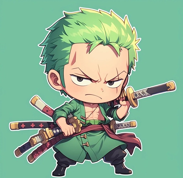 ảnh anime zoro ngầu chibi