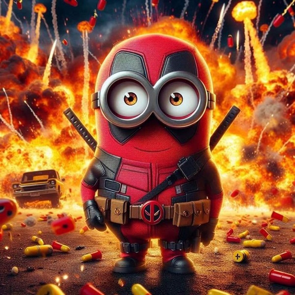 ảnh chibi deadpool minion