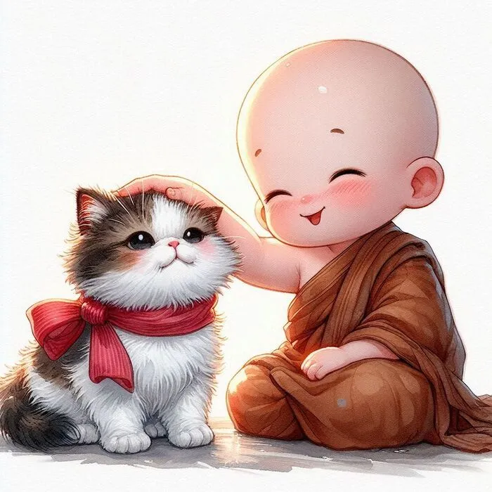 ảnh chú tiểu chibi cute