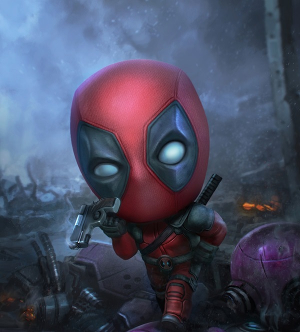 anh deadpool chibi