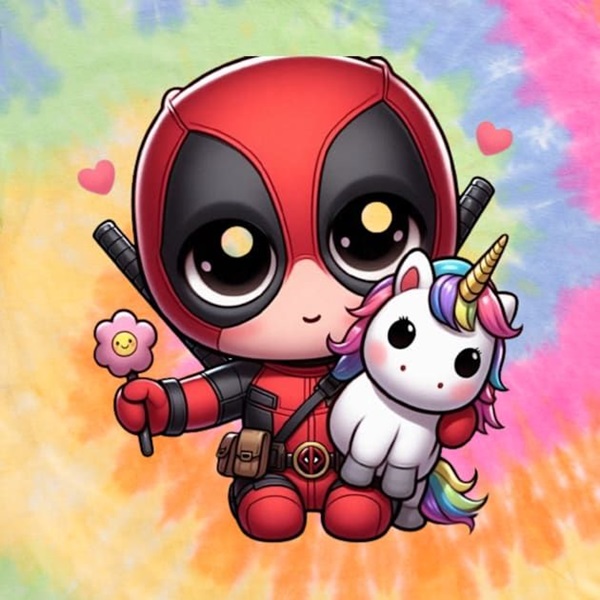 ảnh deadpool chibi 3d