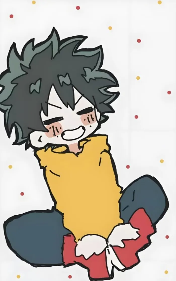 ảnh deku chibi đơn giản