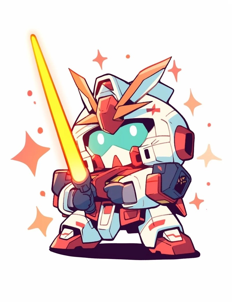 ảnh gundam 4k chibi