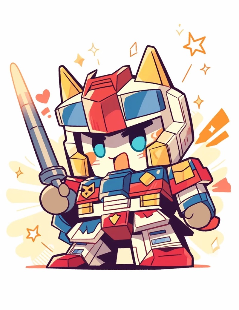 ảnh gundam ngầu chibi