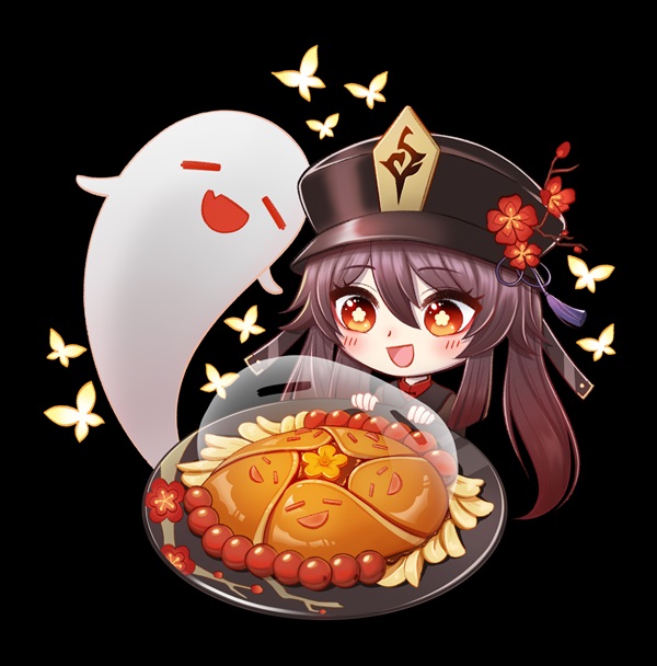 ảnh hutao 4k chibi