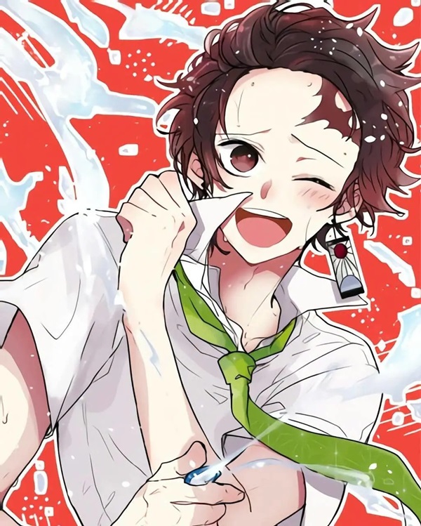 ảnh kamado tanjirou chibi 4k