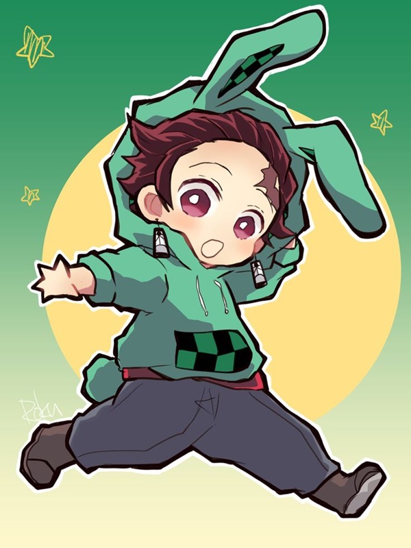 ảnh kamado tanjirou chibi cute