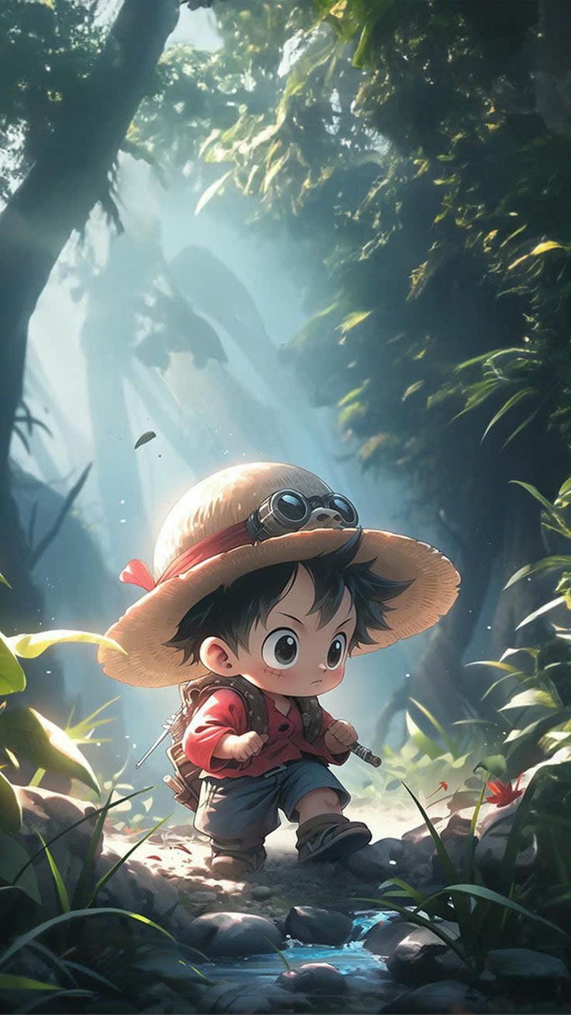 ảnh luffy tức giận chibi