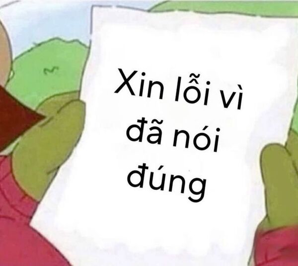 ảnh meme xin loi