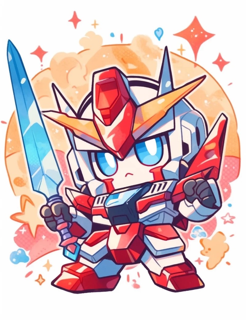 ảnh nền gundam chibi