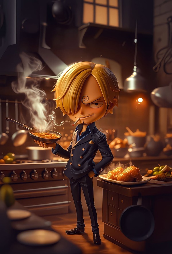 ảnh nền sanji chibi 4k