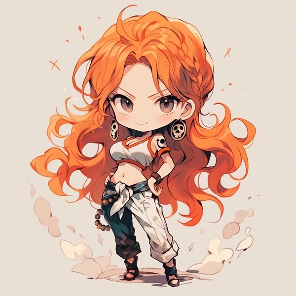 ảnh one piece nami chibi