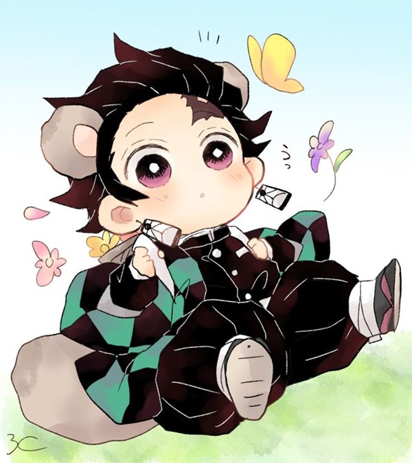 ảnh tanjiro chibi đáng yêu