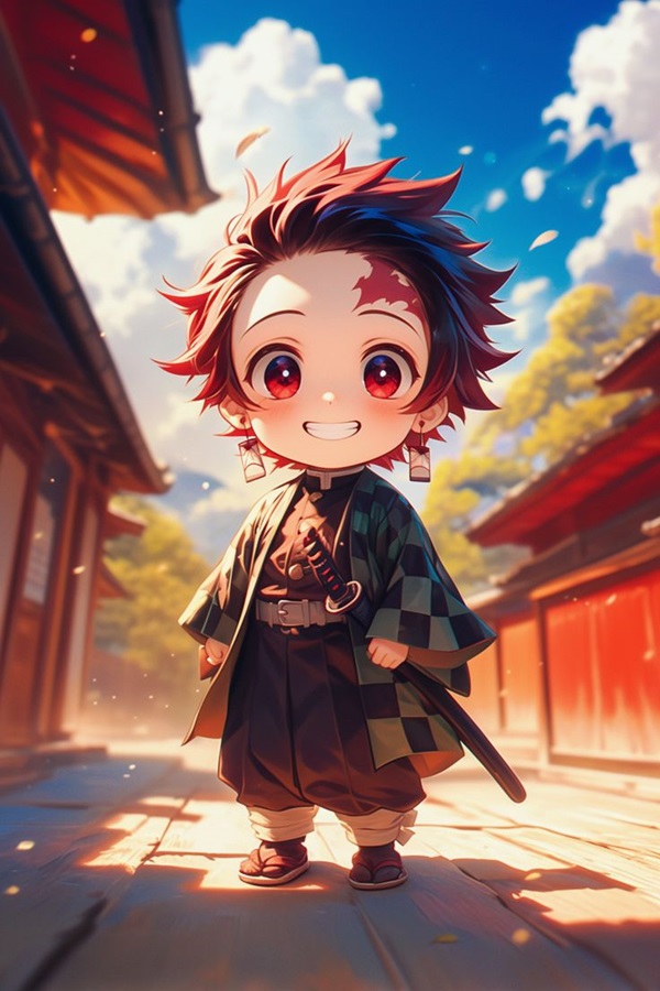 ảnh tanjiro chibi full hd