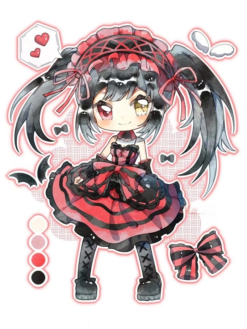 ảnh tokisaki kurumi chibi cute