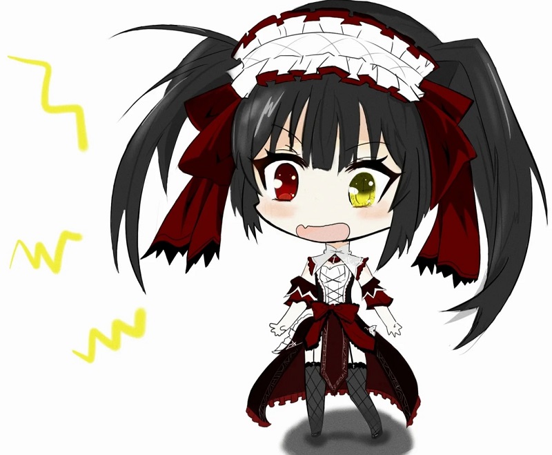 ảnh tokisaki kurumi chibi dễ thương