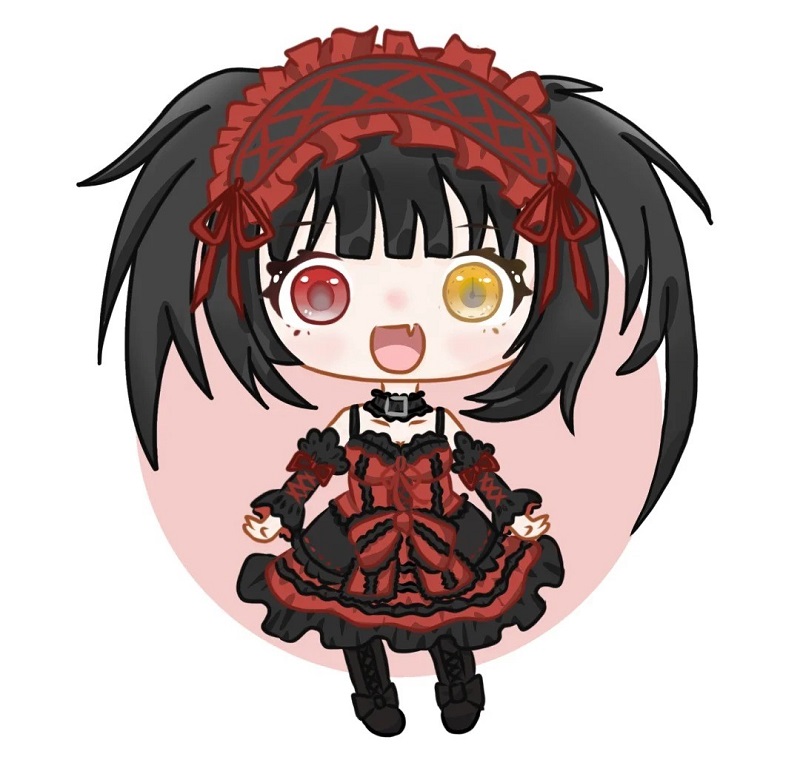 ảnh tokisaki kurumi chibi ngộ nghĩnh