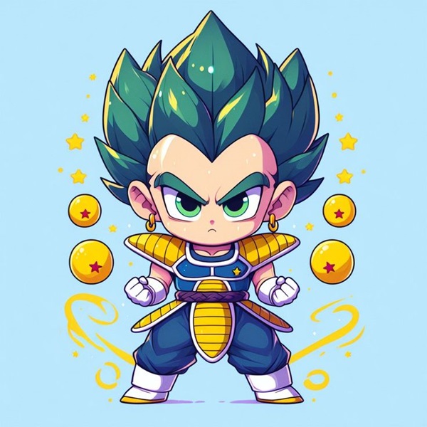 ảnh vegeta chibi cute