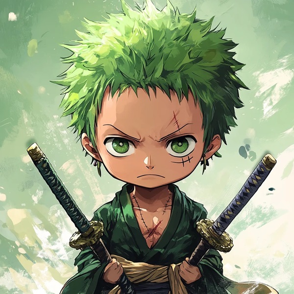 ảnh zoro wano chibi 4k