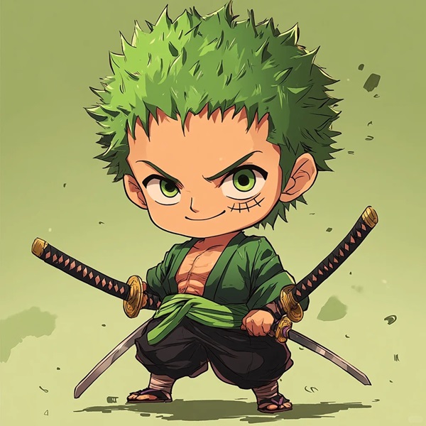 ảnh zoro wano chibi ngầu