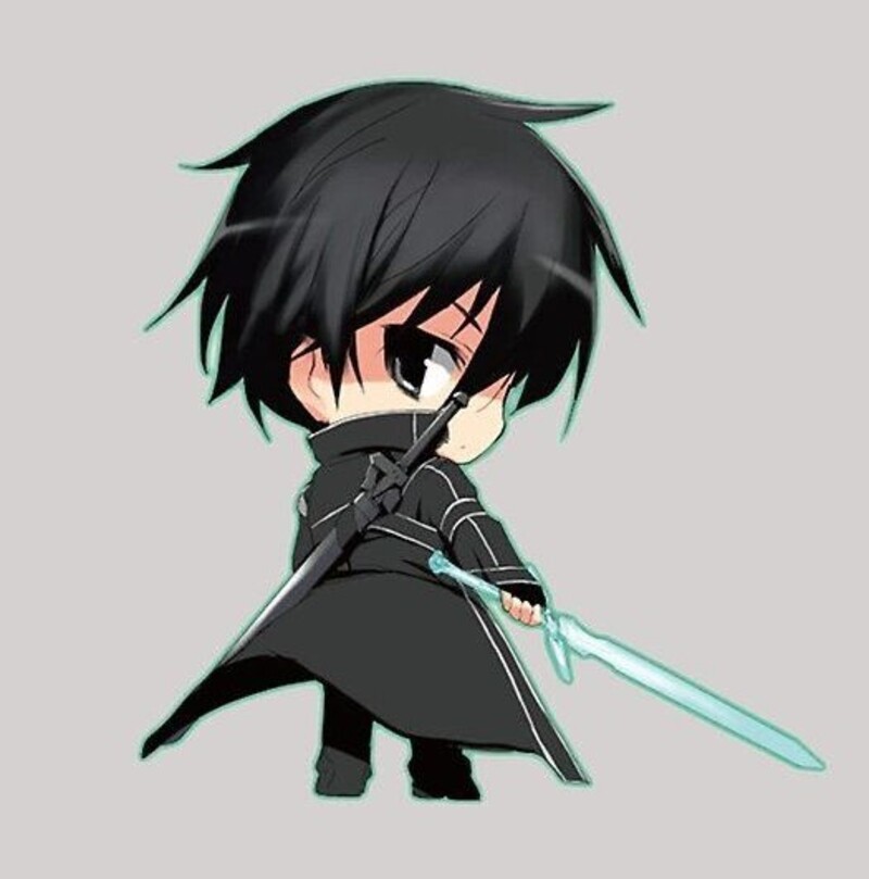 anime kirito chibi