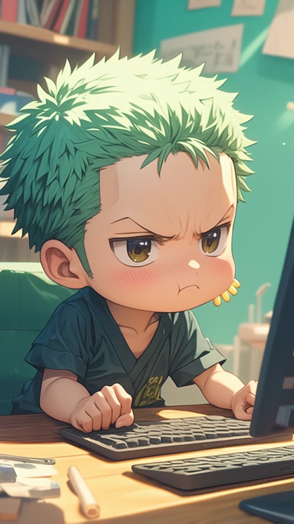 anime zoro chibi