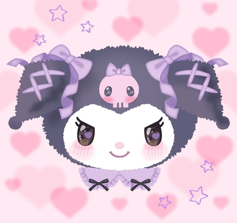 avatar nữ kuromi chibi đáng yêu