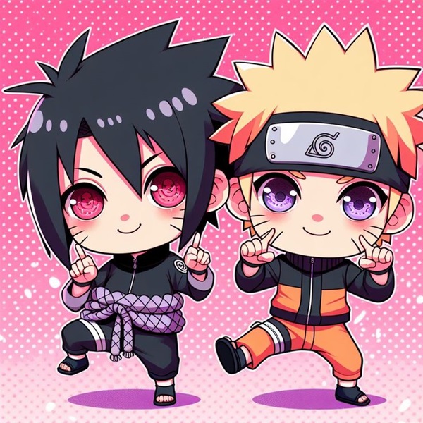 avatar sasuke đôi cute