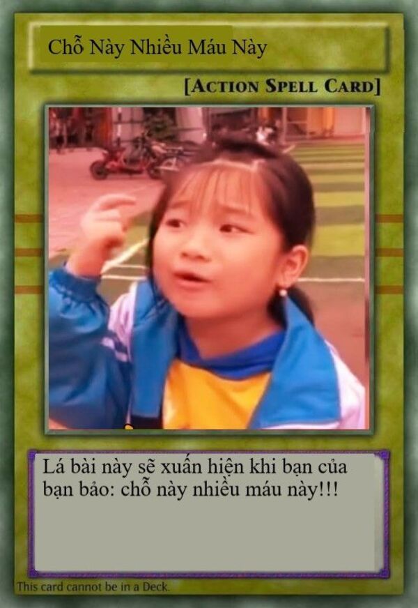 bài yugioh chế me me