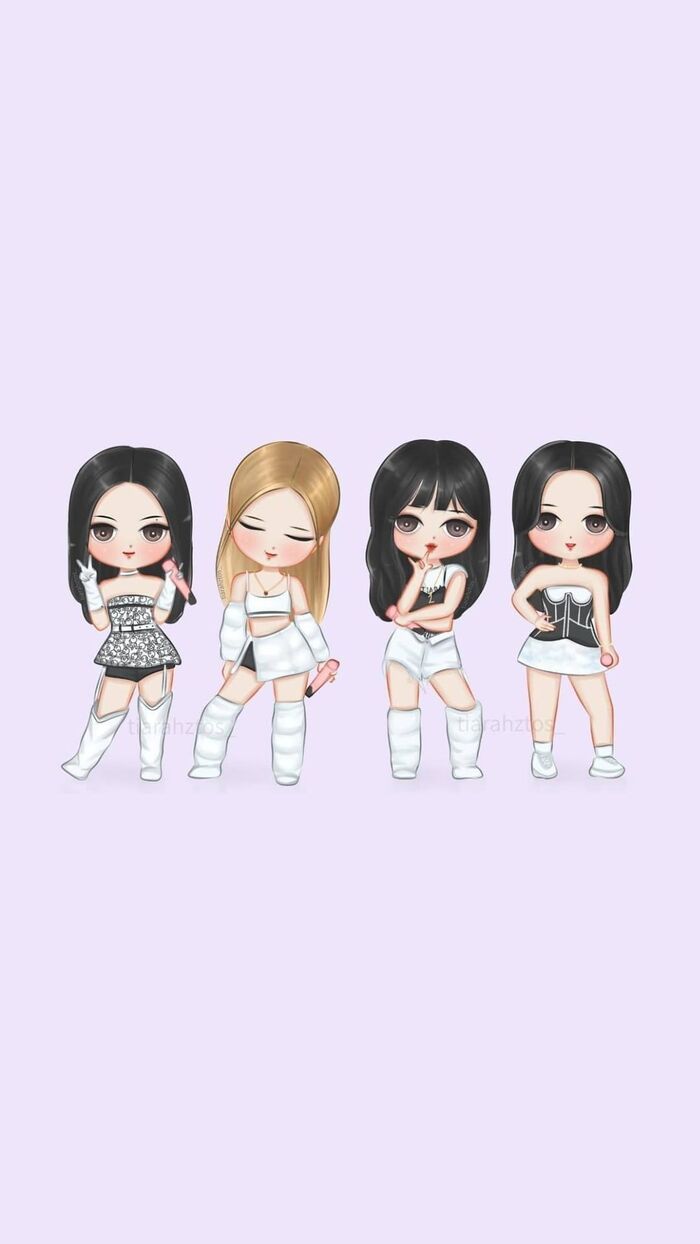 black pink phiên bản chibi