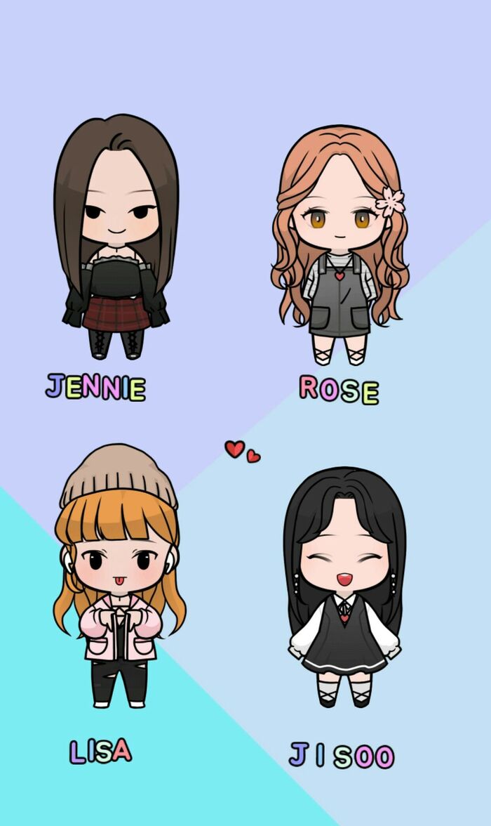 blackpink chibi born pink