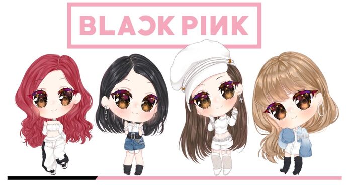 blackpink chibi drawing