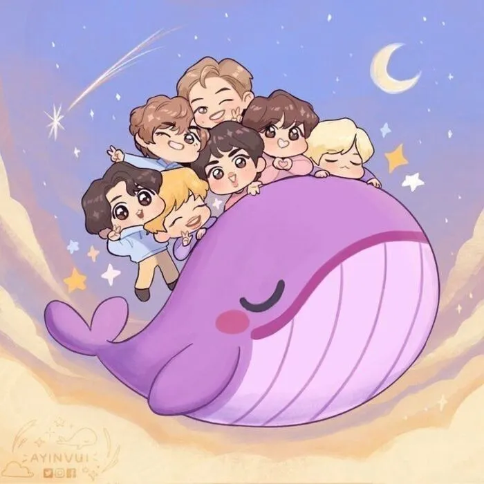 bts chibi animals