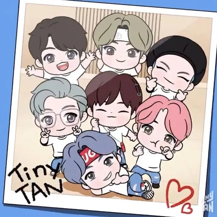 cách vẽ bts chibi