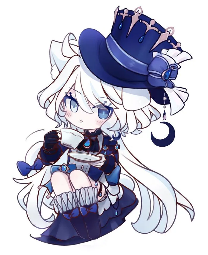 cách vẽ furina chibi