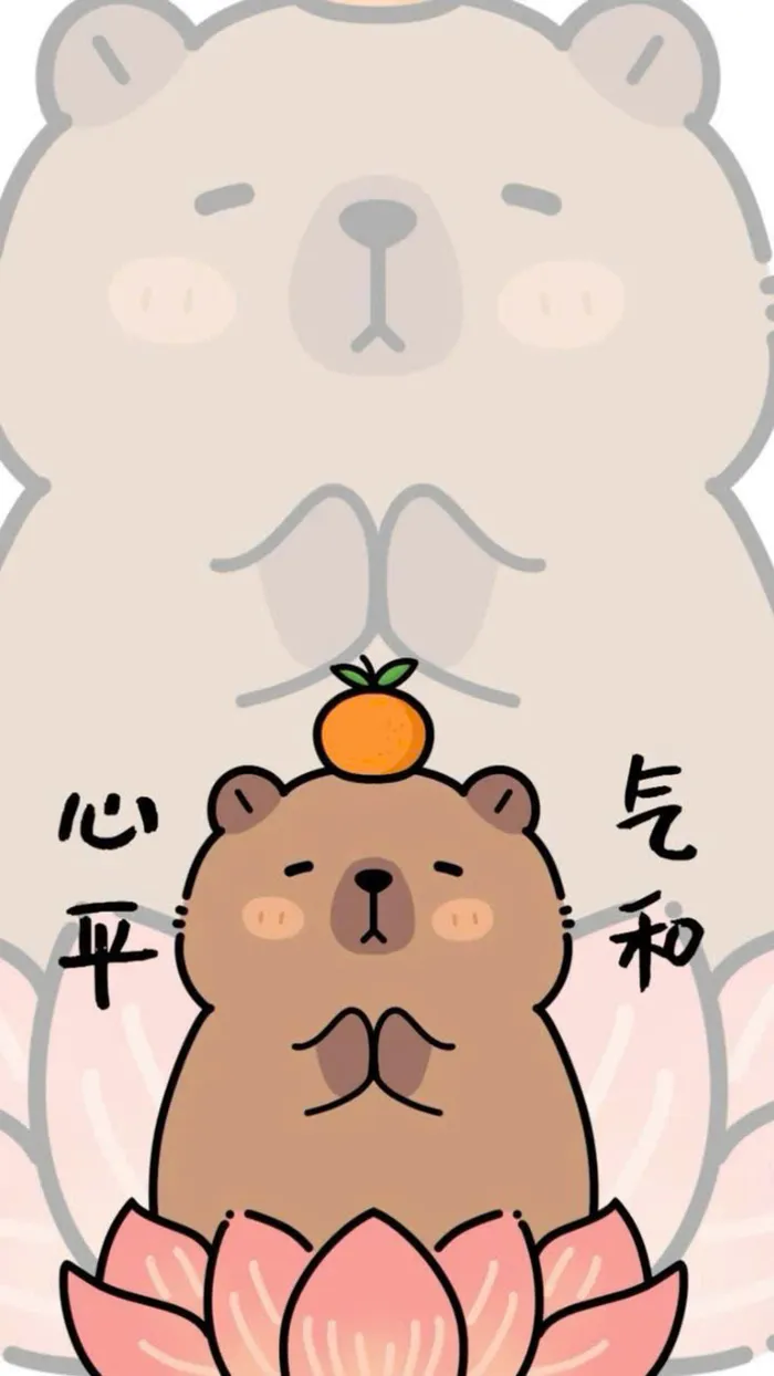 capybara drawing chibi