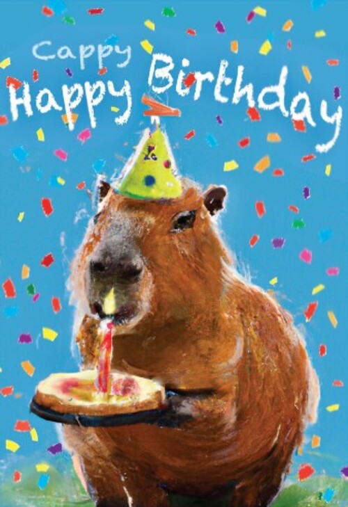 capybara happy birthday meme