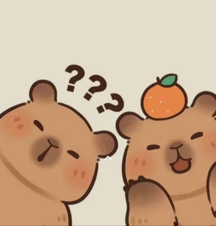 capybara hoạt hình chibi