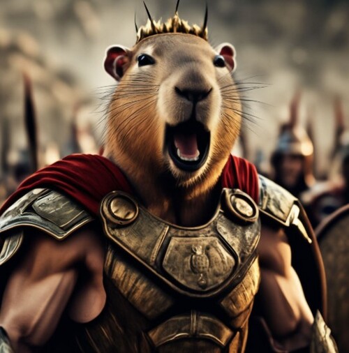 capybara king meme