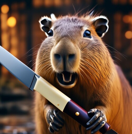 capybara knife meme