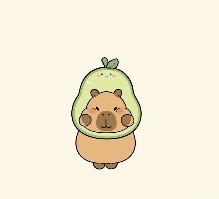 capybara meme chibi