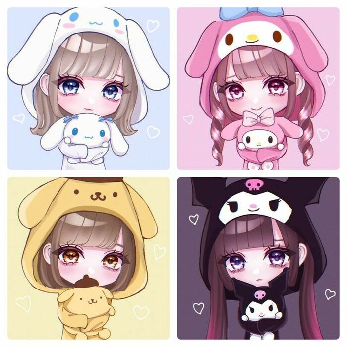 card blackpink chibi