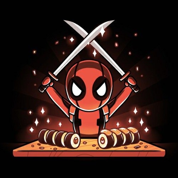 chibi deadpool 4k