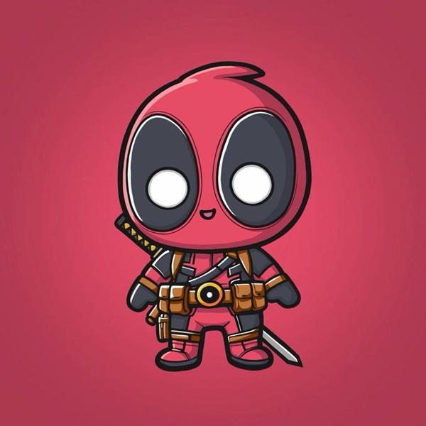 chibi deadpool anime