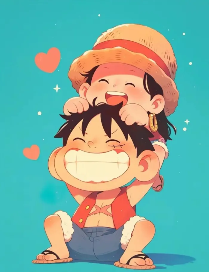 chibi hancock và luffy