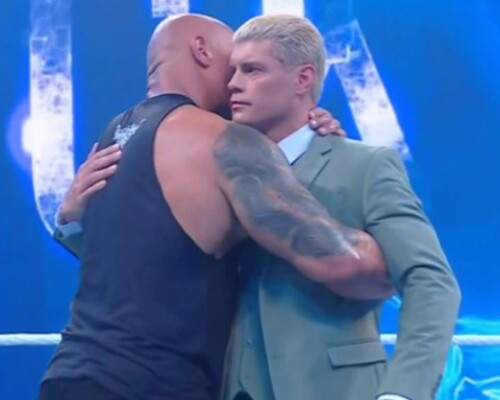 cody rhodes the rock meme